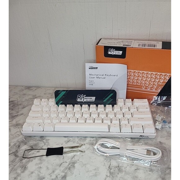 RK ROYAL KLUDGE RK61 61 Keys Mechanical Keyboard Hot Swappable Gaming Keyboard - Picture 2 of 6